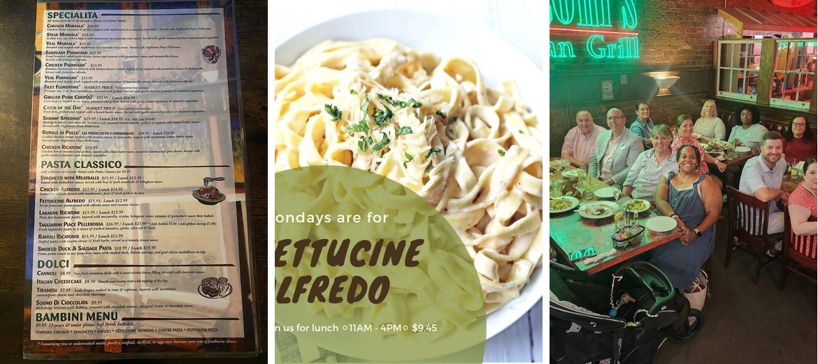 Ricatoni's Italian Grill Menu